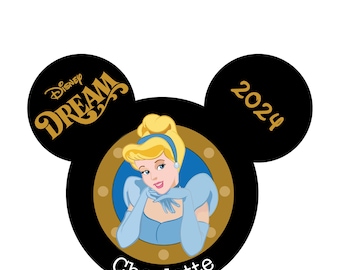 Personalised Disney Cruise Line Princess Mickey Heads Door Magnets, Stateroom Door, Disney Magnets