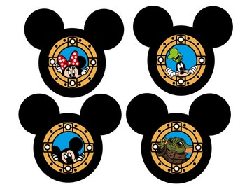 Disney Cruise Line Door Magnets, Disney, Medium Door Magnets, Personalised Disney Magnets, Disney Cruise Magnets