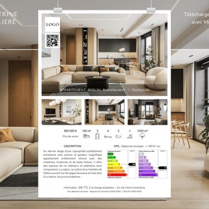 Berlin Template - Editable Real Estate Showcase Sheet - Instant Download with Word - Simple & Quick Customization