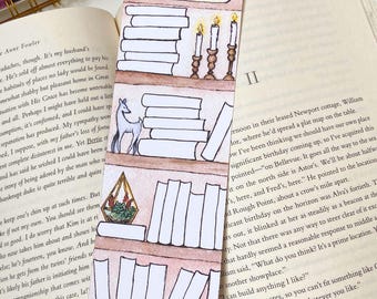 Reading Log Bookmark Bookshelf, Book Club Bookmark, Book mark Trackers, Reading List Bookmark, TBR Bookmark, Book marks for Book Club