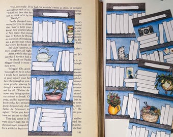 Reading List Bookmark, Book mark Trackers, Book marks for Book Club, Reading Log Bookmark Bookshelf, TBR Bookmark, Book Club Bookmark