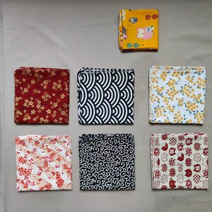 Furoshiki coton imprimé motif traditionnel japonais, papier cadeau. Emballage japonais image 10