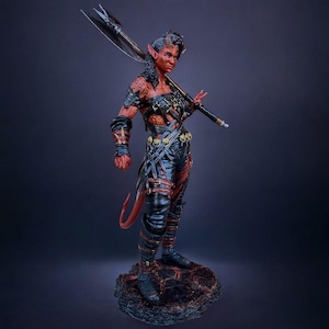 Baldur&#39;s Gate 3 : Karlach | Karlach 3d Resin Statue | Karlach  3d Figure | BG3 Resin Statue |