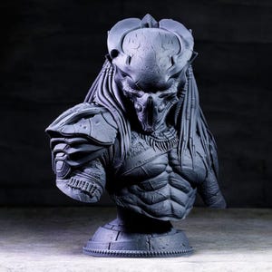 Predator Bust, 3D Printed Figure