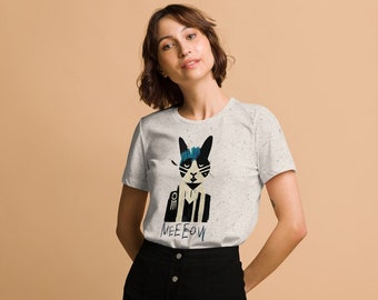 Dapper Cat Women’s relaxed tri-blend t-shirt