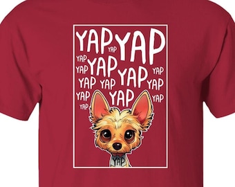 YappyPup Logo on Dark 5.3 oz. T-Shirt