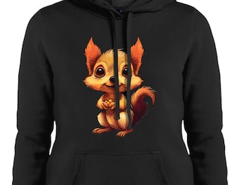 EC Squirrel Ladies' Pullover Hooded Sweatshirt