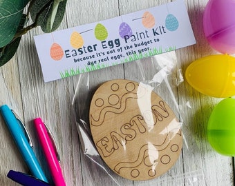 Easter Egg Paint Kit SVG - Laser Ready File - Kids Paint Kit SVG - Easter Basket Filler - Easter Eggs - Easter Eggs SVG - Wood Eggs - Paint