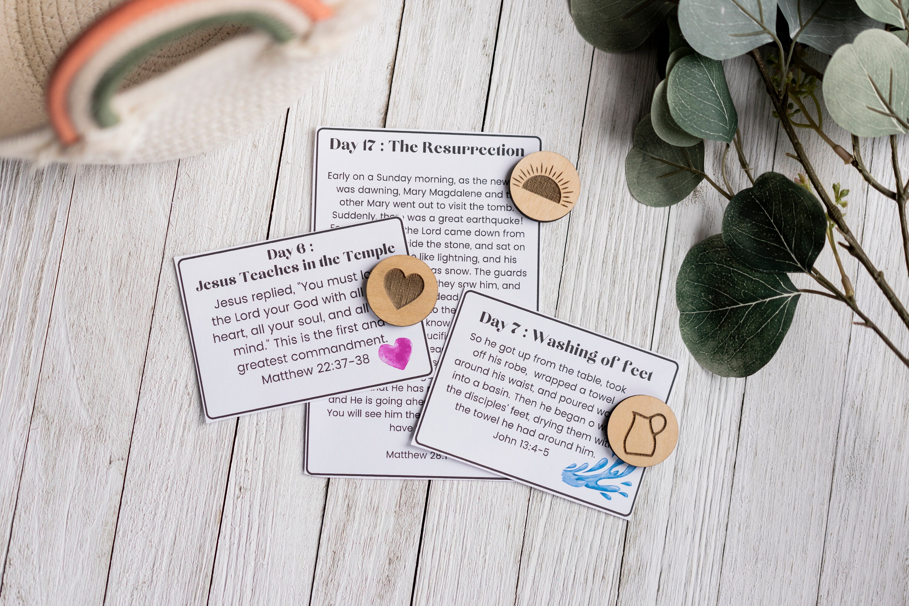 Easter Countdown Tokens SVG - Easter Egg Tokens SVG - Easter Bible ...