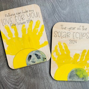 Nothing Can Hide My Love For You Handprint Keepsake SVG - Solar Eclipse Laser SVG - I Was Mooned - Solar Eclipse 2024 - Kids Handprints