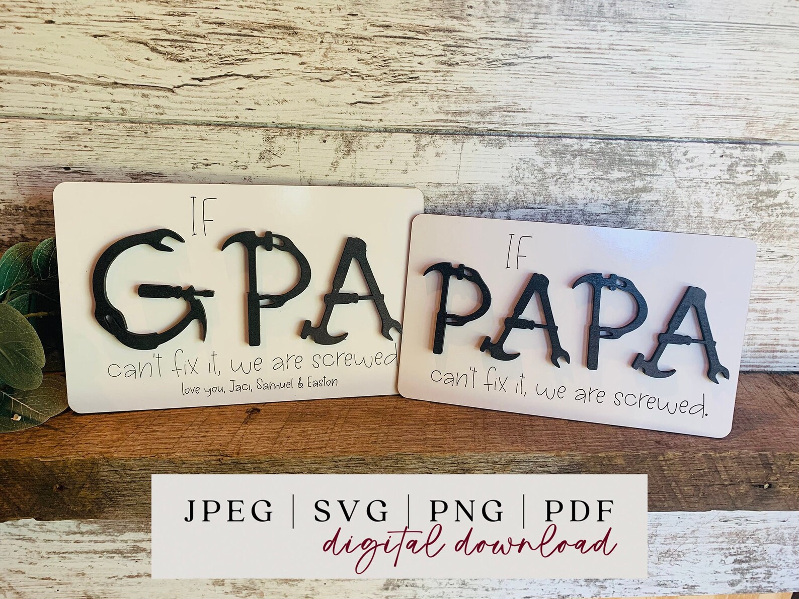 Tool Letters Father's Day SVG - Father's Day Gifts - Father's Day SVG ...