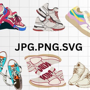 SNEAKER SHOE SVG\ Sneaker Shoe Svg Cut Files for Cricut\ Sneaker Shoe Clipart\ Converse Shoes Svg