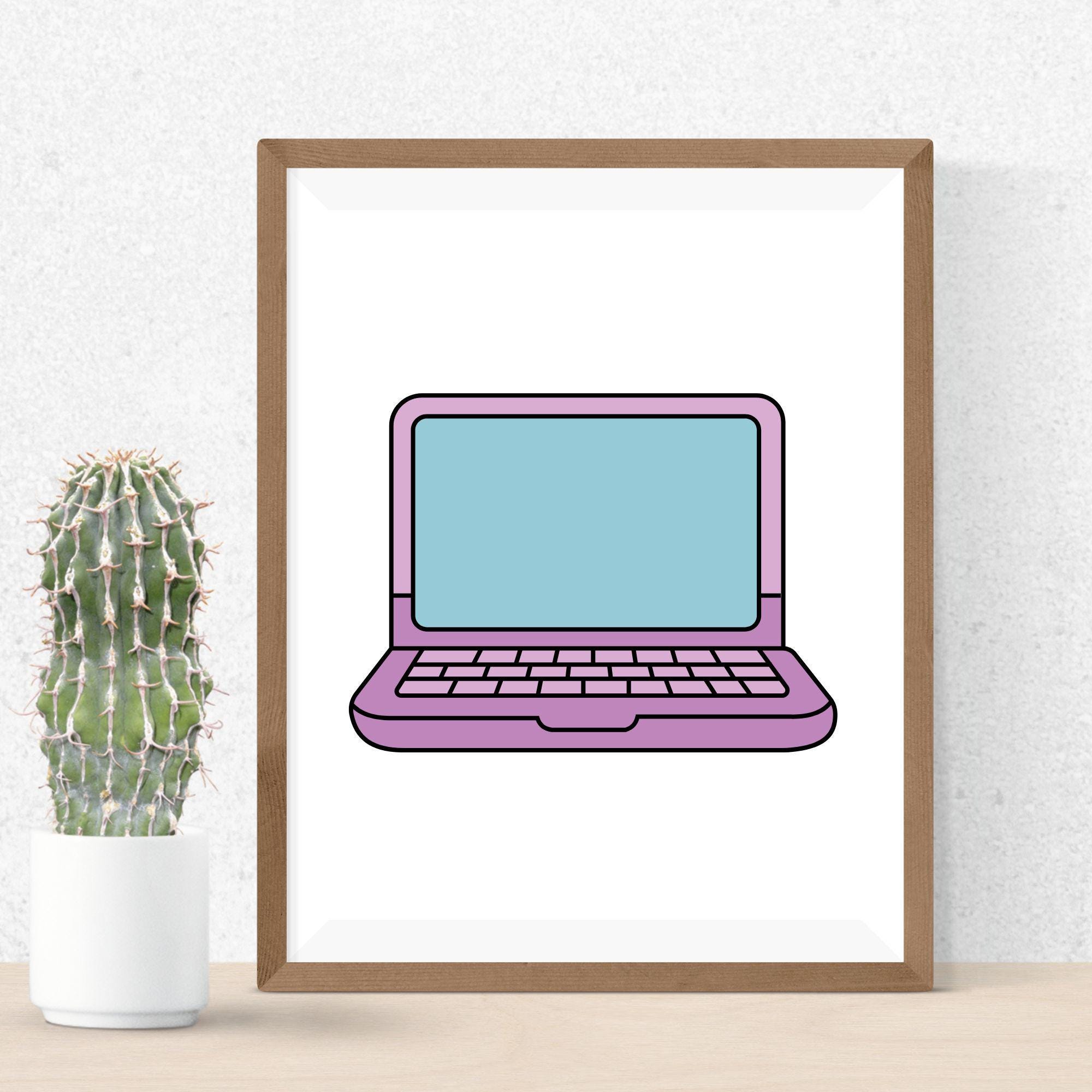 Cute Computer Lab Svg Laptop SVG Bundle\ SVG Files for Cricut\ Computer Clipart\ PC Clipart ...