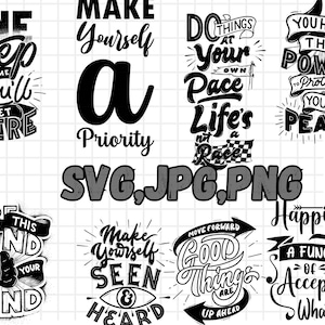 Hippie SVG Bundle, Hippie Svg, Peace Svg, Inspirational Svg, Motivational Svg, Hippie Quotes, Positive Vibes Svg, Cricut Cut File