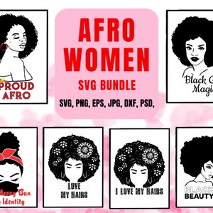 Afro SVG, Black Women SVG, Women SVG, Black Queen, Black Beauty, Black Girl Magic svg, Black Beauty Svg, Black Life Matters Svg, Black Hair
