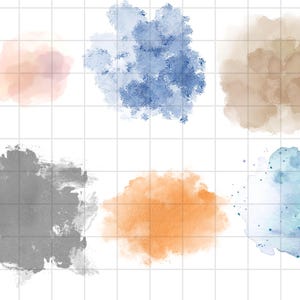 Watercolor Splashes Clipart\ Watercolor Splash PNG\ Pastel Watercolor Background Png\ Pastel Splash Pn