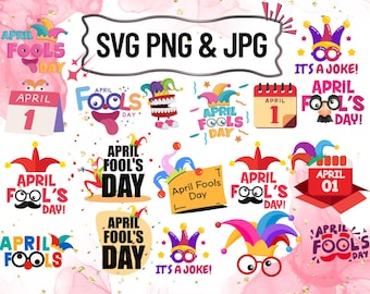 April Fool SVG BUNDEL\ April Fool Svg\ April Fool Day Svg\ April Fool Svg voor Cricut\ April Day PNG en Svg