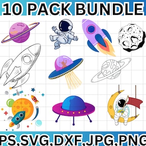 Spaceship SVG\ Rocket SVG\ Spaceship Bundle Svg\ Spaceship PNG\ Rocket Png\ Space Svg\ Spaceship Cut File\ Space Elements\ Spaceship Clipart