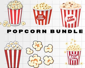 Popping Popcorn / SVG DXF EPS / Abstract Corn Kernels Popping