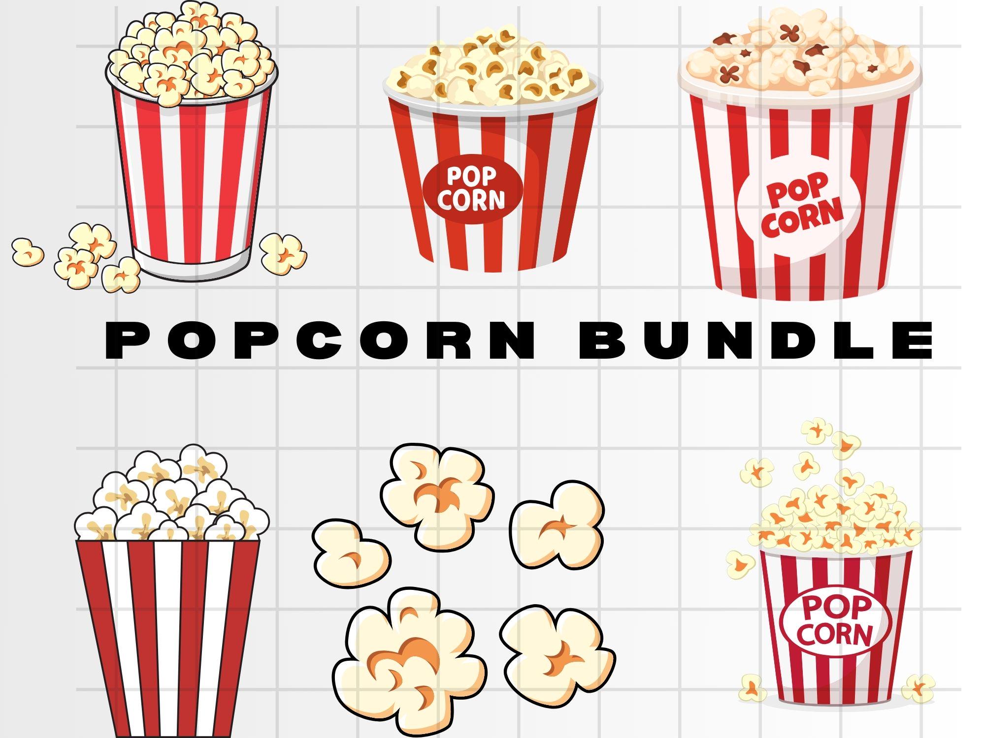 Popcorn Vector - Etsy