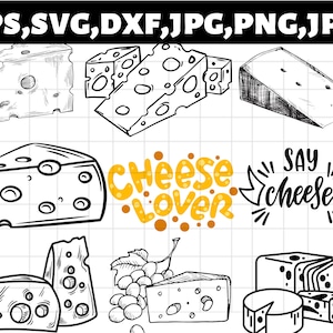 Cheese SVG Bundle\ Cheese SVG\ Cheese Clipart\ Cheese Cut Files For Silhouette\ Files for Cricut\ Cheese Vector\ Svg\ Dxf\ Png\ Eps\ Design