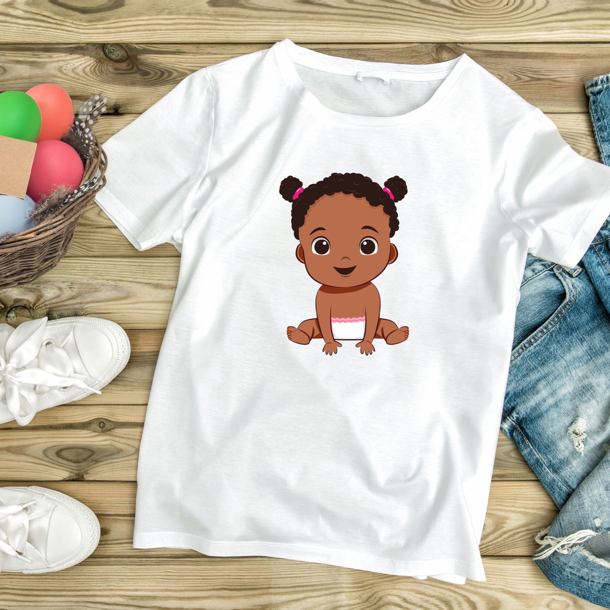 Black Baby Boy SVG\ SVG Cut File & PNG\ African American Baby Boy Svg ...