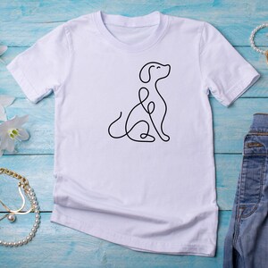Hund SVG Clipart Bundle\ Raser\ Digital linjeteckning och minimalistiska vektorhundar\ SVG-filer för Cricut\ Sublimering, digital nedladdning bild 7