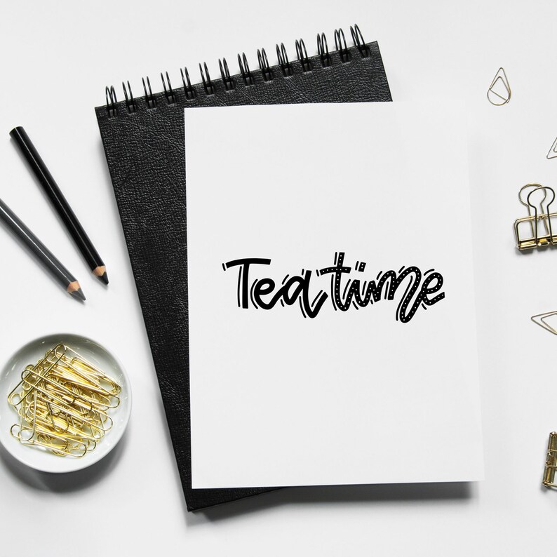 Kawaii Tea Time Clipart\ Cute Teacup\ Teapot PNG\ Digital Image ...