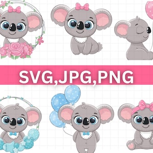 Bébé koala Svg\ Animal Svg Koala Svg\ Jungle Animal Svg\ Koala mignon Svg\ Sweet Baby Koala Svg\ Fichiers pour téléchargement numérique Cricut