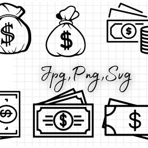 Dollaro in formato SVG\ soldi borsa SVG\ segno di dollaro SVG Bundle\ segno di dollaro Clip Art\ segno di dollaro tagliare file\ soldi borsa vettoriale\ segno di dollaro Cricut\ Png
