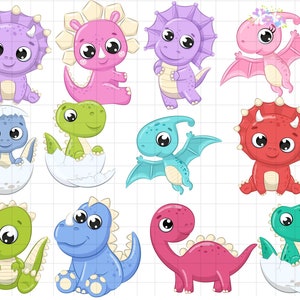 Pacchetto SVG Baby Dino\T-rex Brontosauro Stegosauro\Triceratopo Pterodattilo a strati\file di taglio Bambino Bambino\Silhouette Cricut Vinile Clip Art