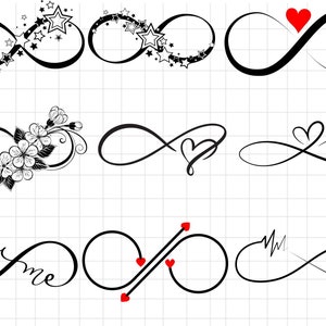 Svg infinito\ Pacchetto Svg amore infinito\ Svg infinito per sempre\ Clipart infinito\ Design maglietta\ Svg cuore infinito\ Svg amore\ Svg San Valentino