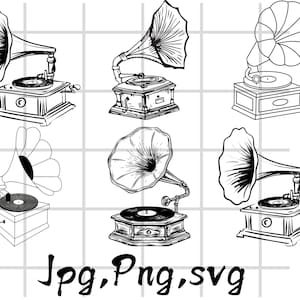 Platenspeler svg\ Turn Table svg\ Cassette Cut-bestand\ Platenspeler PNG\ Platenspeler Cricut\ Vector Clipart-download