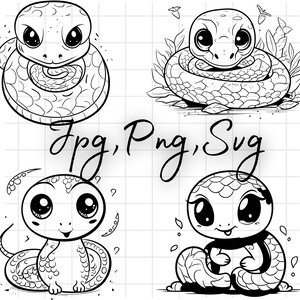 Cobra fofa svg\ Animais da selva clipart\ Cobra de desenho animado svg\ Impressão de cobra bebê\ Ano da cobra svg\ Cobra em camadas svg\ Arquivo svg Cricut