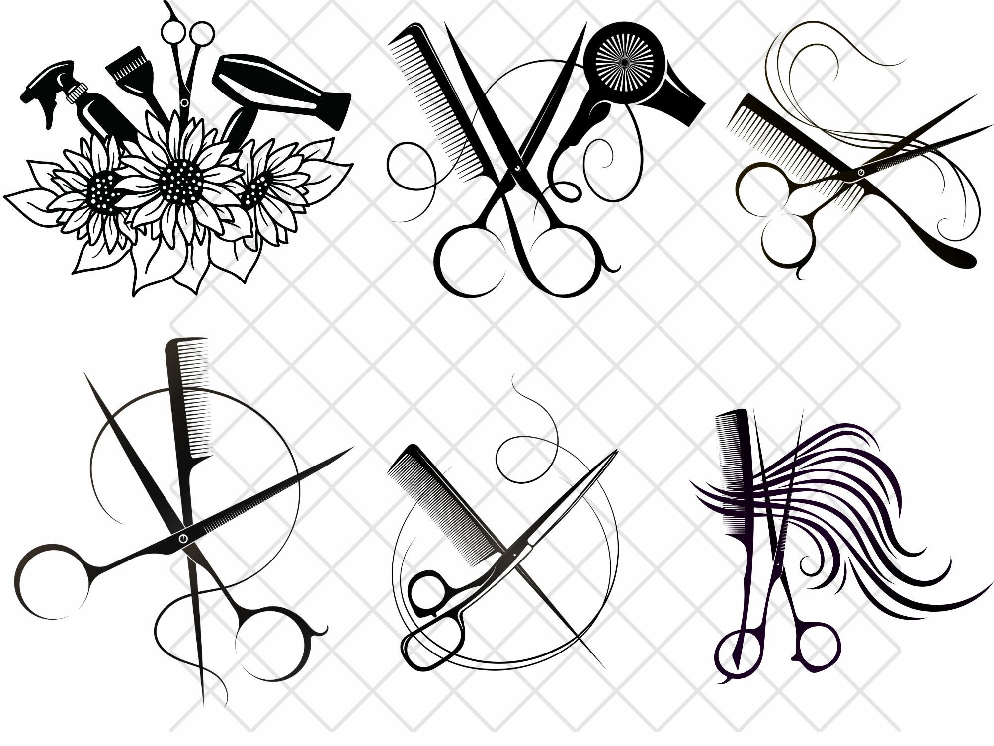 Hairstylist svg\ Hairdresser svg bundle\ Floral Hairdresser svg\ Hairstylist png\ Hairdresser png