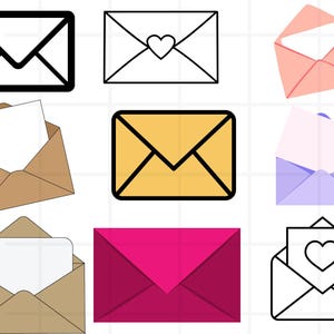 Enveloppe SVG Bundle\ Enveloppe PNG Bundle\ Enveloppe Clipart\ Enveloppe SVG coupe fichiers pour Cricut\ Enveloppe Silhouette\ Enveloppe vecteur