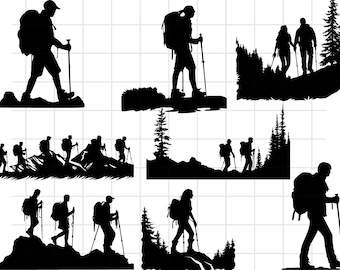 Hiking svg bundle\ Forest scene svg\ Hiking SVG file\ mountain hiker svg\ Instant Download\ Mountain Svg Bundle\ Forest Landscape