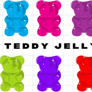 Gummy Bear Bundle Svg\ Gummy Jelly Bear Svg\ Gummy Bear Clipart\ Gummy Bear Outline Silhouette. Cut files\ svg