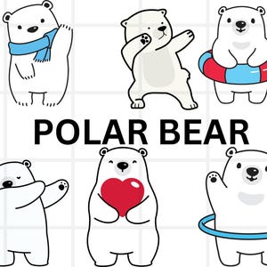 Polar Bear SVG\ Polar Bear Png\ Polar Bear Clipart\ Polar Bear Vector\ Polar Bear Silhoutte\ Bear Svg\ Christmas Svg\ Winter Animal Svg