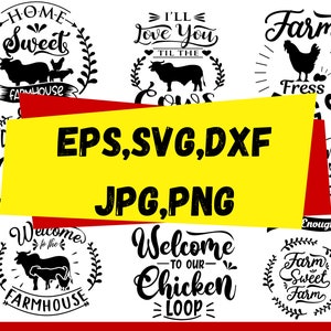 Farmhouse Svg Bundle| Farmhouse Sign Svg| Kitchen Farmhouse Svg| Cut File | Farmhouse Quotes Svg Bundle| Home Decor Svg designs| Farm Svg