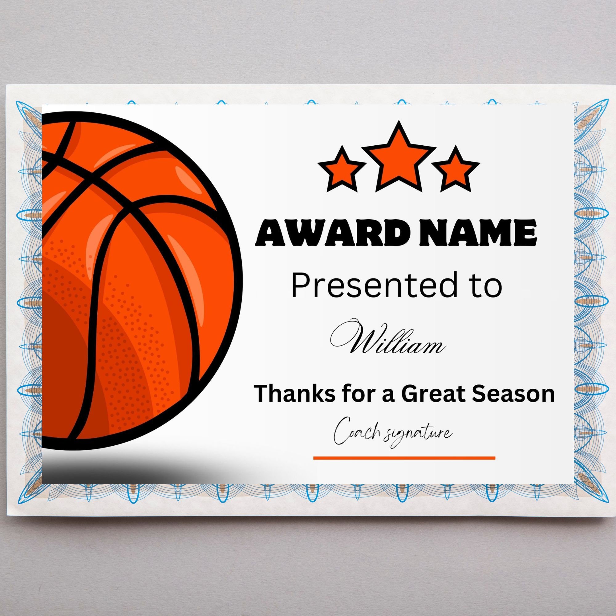 Free Printable Basketball Awards Certificates Free Printable Basketball Awards Certificates