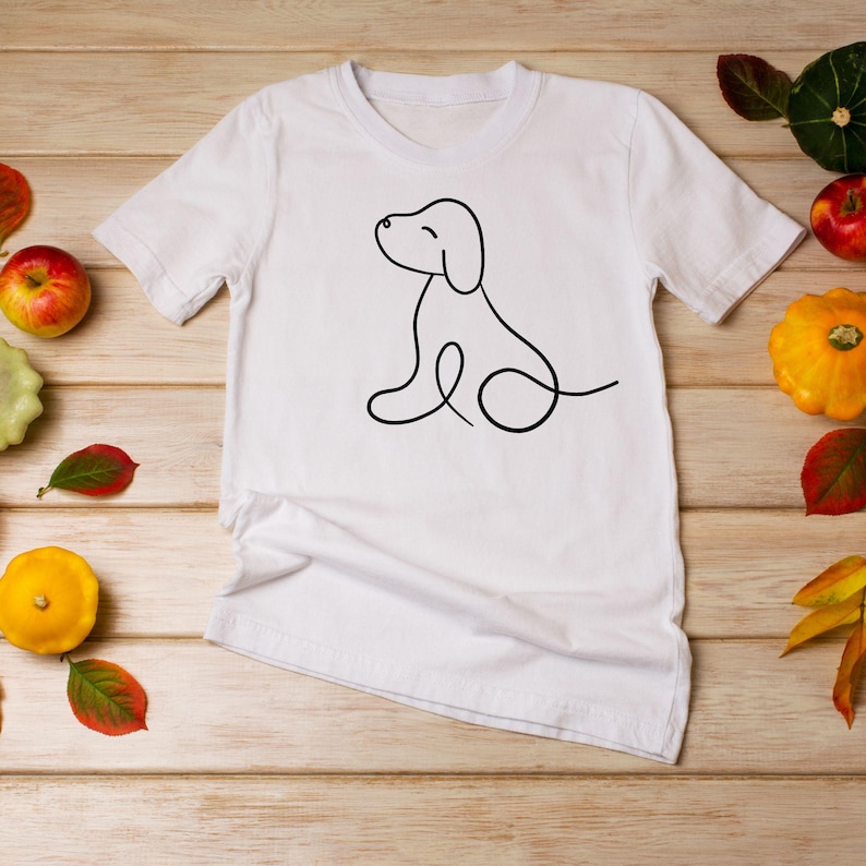 Hund SVG Clipart Bundle\ Raser\ Digital linjeteckning och minimalistiska vektorhundar\ SVG-filer för Cricut\ Sublimering, digital nedladdning bild 6