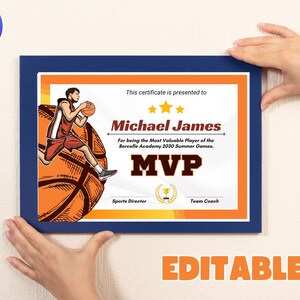 Modèle modifiable de certificat de sport\ Modèle de conception de certificat\ Certificat de sport\ Modèle modifiable de certificat