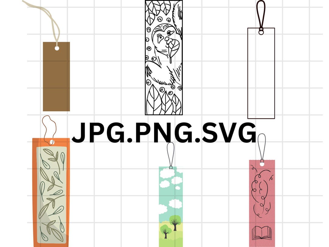 Bookmark SVG Bundle\ Bookmark Template Svg\ Reading Svg\ Floral ...