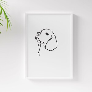 Hund SVG Clipart Bundle\ Raser\ Digital linjeteckning och minimalistiska vektorhundar\ SVG-filer för Cricut\ Sublimering, digital nedladdning bild 3