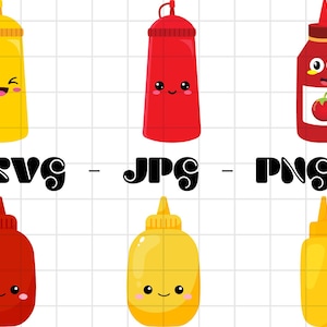 tomato sauce and mustard\ ketchup and mustard\ Group condiment\ Mustard svg\ label svg\ tomato bottle, condiment bottle\ Personal Use