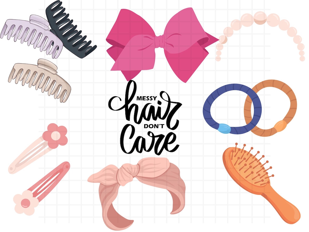 Hair Accesorise Svg\ Hair Accessories Svg\ Hairstyling Accessories ...