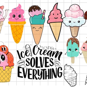 Ice Cream\ Instant Digital Download\ svg\ png\ and eps files included! Summer\ Ice Cream Cone