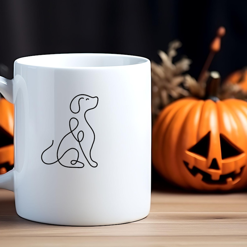 Hund SVG Clipart Bundle\ Raser\ Digital linjeteckning och minimalistiska vektorhundar\ SVG-filer för Cricut\ Sublimering, digital nedladdning bild 8