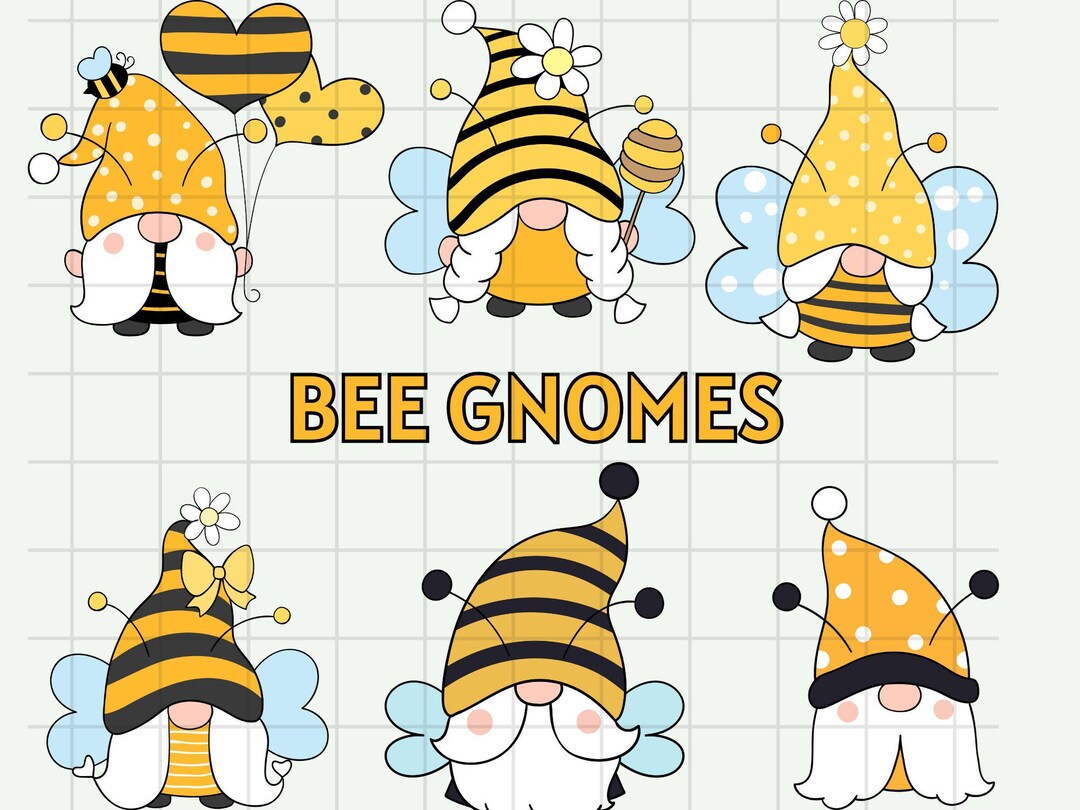 Bee Gnome Svg\ Spring Gnomes Cut Files\ Summer Gnomes Svg\ Dxf\ Eps ...